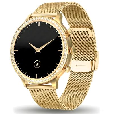 4. Smartwatch Gravity Gold Strap and Bracelet GT5-2