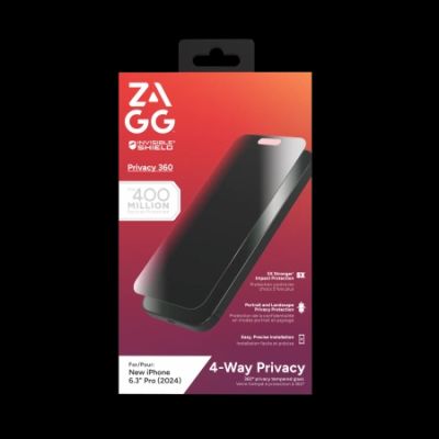 ZAGG InvisibleShield Glass Elite Privacy 360 for iPhone 16 Pro
