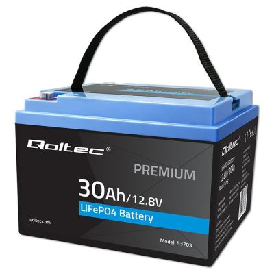 8. LiFePO4 Lithium Iron Phosphate Battery 12.8V 30Ah 384Wh BMS