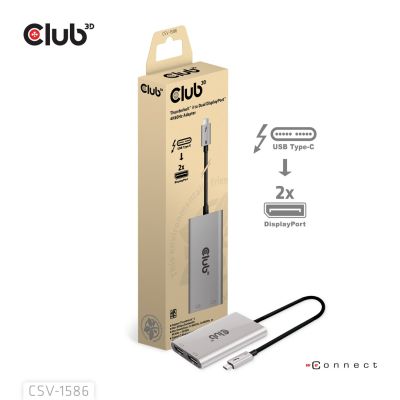 3. CLUB3D CSV-1586 Thunderbolt 3 Hubs and Concentrators 40000 Mbit/s Silver