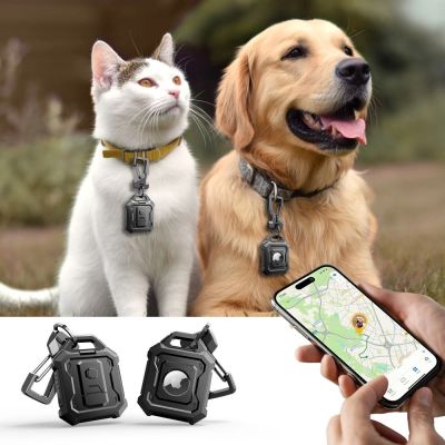 5. Tech-Protect Kevlar Pro Case for Apple AirTag 1/2 - Black