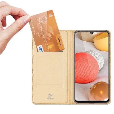 2. DUX DUCIS Skin Pro Bookcase type case for Samsung Galaxy A42 5G golden