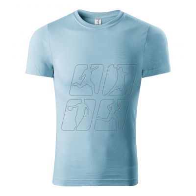 5. Malfini Paint M MLI-P7315 blue T-shirt