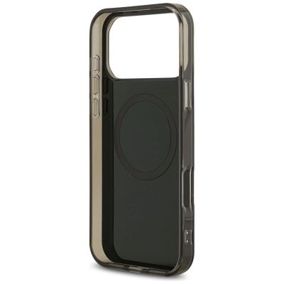 7. US Polo DH and Bottom Stripe Logo MagSafe Case for iPhone 17 Pro Max - Black