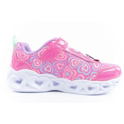 4. Skechers S Lighs-Heart comfortable LED sports shoes for girls