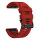 3. Tech-Protect Silicone Strap for Garmin Fenix 5 / 6 / 6 Pro / 7 / 8 / 8 Pro / E / 9 / 9 Pro (51 mm) – Red