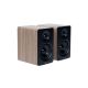 3. Edifier M60 (504778) 66W 2.0 Speakers, Oak Brown, Black