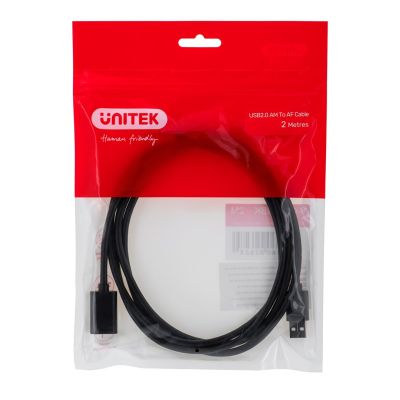 2. UNITEK USB 2.0 EXTENSION CABLE, AM-AF, 2M, Y-C450GBK