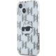 2. Karl Lagerfeld IML Choupette Head & Monogram case for iPhone 15 / 14 / 13 - transparent