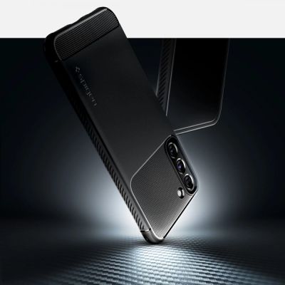7. Spigen Rugged Armor Case for Samsung Galaxy S22 - Matte Black