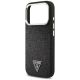6. Guess Glitter Triangle Logo MagSafe Case for iPhone 17 Pro - Black