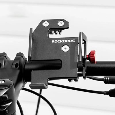 6. Rockbros 25210038101 clamp phone holder - black