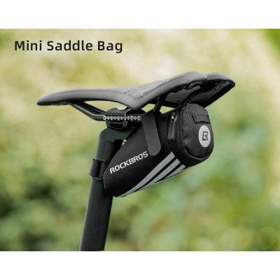 3. Rockbros Velcro Saddle Bag, Black