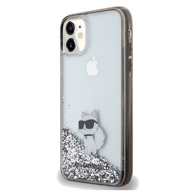2. Karl Lagerfeld Liquid Glitter Choupette case for iPhone 11 / Xr - transparent