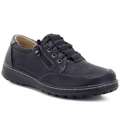 Women's comfortable black shoes Vinceza 87724