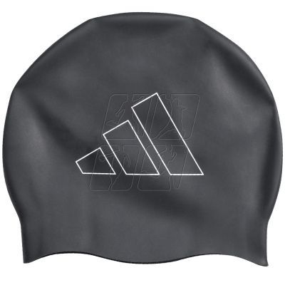 3. Adidas Logo Swim swimming cap IA8305
