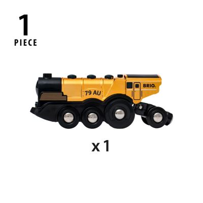 4. BRIO Goldene Batterielok with Licht und Sound