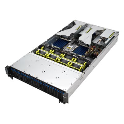 7. Asus Rack Platform (2U) RS521A-E12-RS24U AMD Epyc 9005/9004 (16x NVMe/8x SATA HS, 2xM.2, 2x1Gbe, IPMI, 1+1 2000W)