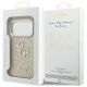 8. Guess Fixed Glitter Big 4G Metal Frame case for iPhone 17 Pro - gold
