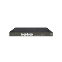 LevelOne Hilbt GB/SL PoE+ Switch 18-Port 19" 230W 1Gbps