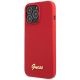 2. Guess GUHCP13XLSLMGRE iPhone 13 Pro Max 6.7" red/burgundy hard case Silicone Vintage Gold Logo