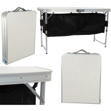 FOLDABLE CAMPING TABLE 120x47x70/62/54CM WITH WARDROBE 33x30x36CM