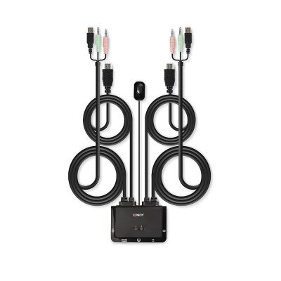 4. Lindy 42340 KVM Switch Black