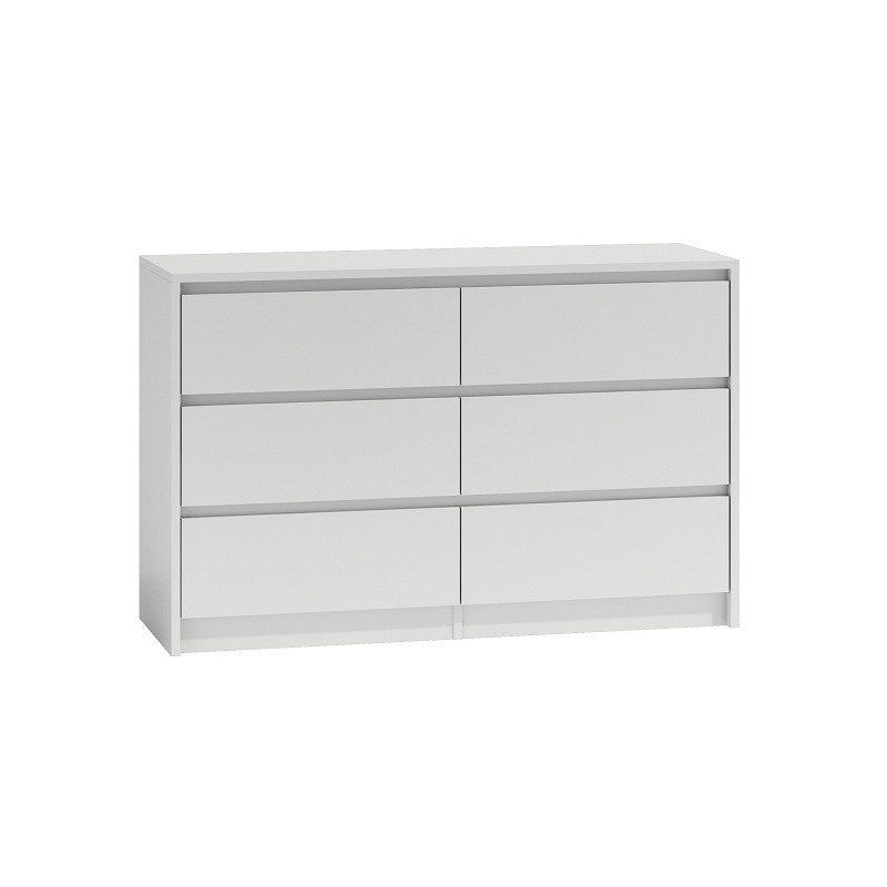 2. K120 KARO CHEST OF 6 DRAWERS WHITE