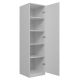 WARDROBE DOOR SHELVES SD-50 MATTE WHITE