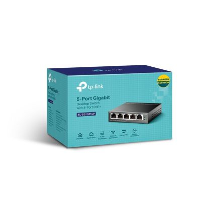 7. TP-Link TL-SG1005LP Network Link Unmanaged Gigabit Ethernet (10/100/1000) PoE Support Black