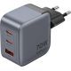 Vention 70W GaN PD Charger 1x USB-A 2x USB-C Black
