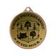 Metal Medal with Engraving on Laminate