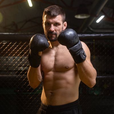 21. MMA Sparring Gloves M - Black Dragon - Valor Series