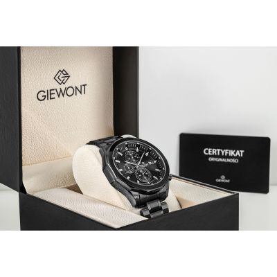 7. Men's Watch Giewont Chronograph Sapphire Black GW7290-B1