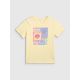 6. Girls' regular printed T-shirt 4F 4FJRSS26TTSHF4418-73S