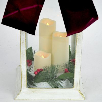 3. LANTERN ADVENT LANTERN LED 49CM WHITE 3 CANDLES