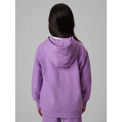 2. Girls' loose sweatshirt with hood 4F 4FJRSS26TSWSF2715-51S