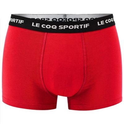 3. Le Coq Sportif men's boxer shorts 3-pack red gray navy blue