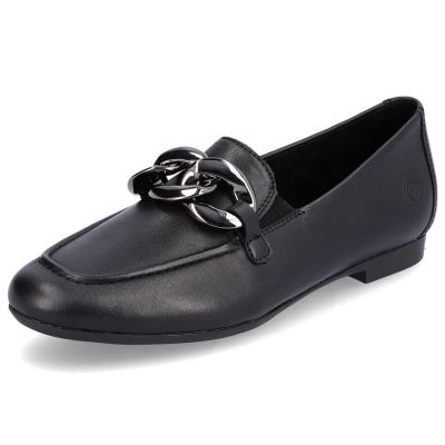 11. Comfortable leather shoes with chain Remonte W RKR645 black
