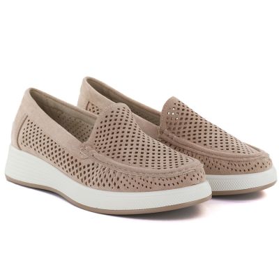 4. Women's openwork nude platform shoes Sergio Leone MK097H