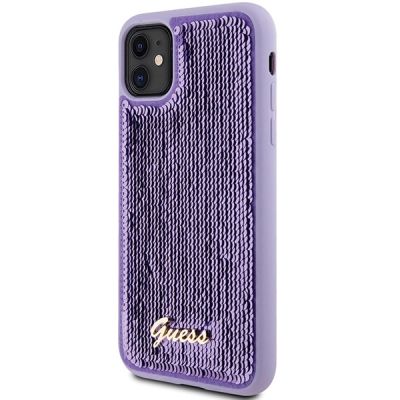 2. Guess Sequin Script Metal case for iPhone 11 / Xr - purple