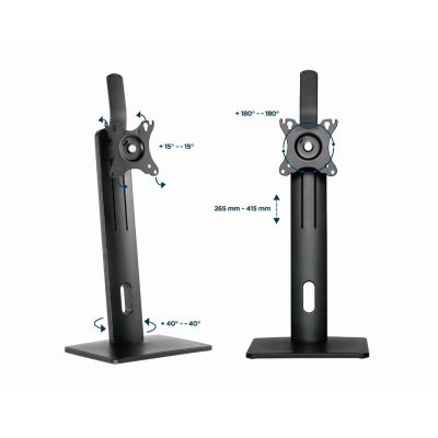 10. Gembird MS-D1-01 Monitor Holder/Stand 81.3 cm (32") Desk Black