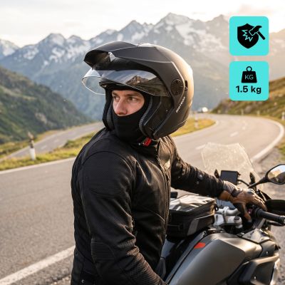 3. Meteor Hekato XL Motorcycle Helmet 61 cm Black