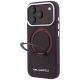 2. Karl Lagerfeld Ring Stand 360 Saffiano Classic Logo MagSafe case for iPhone 18 Pro Max / 17 Pro Max - burgundy