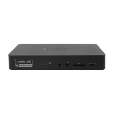 2. Conceptronic 17-1 USB-C->HDMI DP 4K/60Hz GbE USB-C Docking Station bk