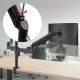 22. MACLEAN 3-Monitor Mount, Gas Spring, 17"-27", 2-8KG, Black MC-137