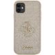 3. Guess GUHCN61HG4SGD case for iPhone 11 / Xr - gold Glitter Script Big 4G