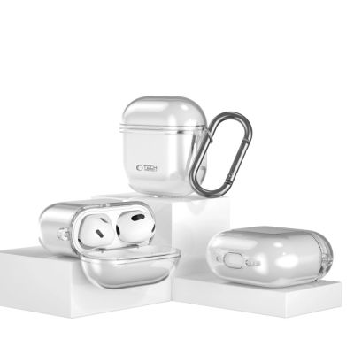 3. Tech-Protect FLEXAir Case for Apple AirPods 4 - Transparent