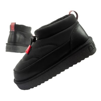 D.Franklin women's snow boots winter fashionable insulated ankle boots black