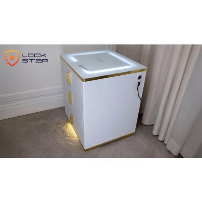 6. Extralink LOCKSTAR ELECTRONIC SAFE, BEDSIDE TABLE WITH WIRELESS CHARGING